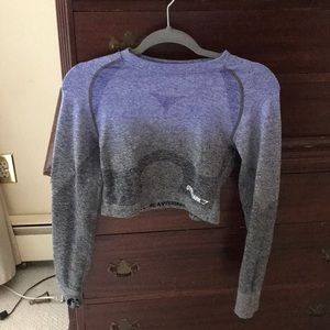 Gymshark Ombré  Seamless workout crop top